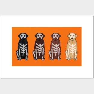 4 Labradors: Halloween Posters and Art